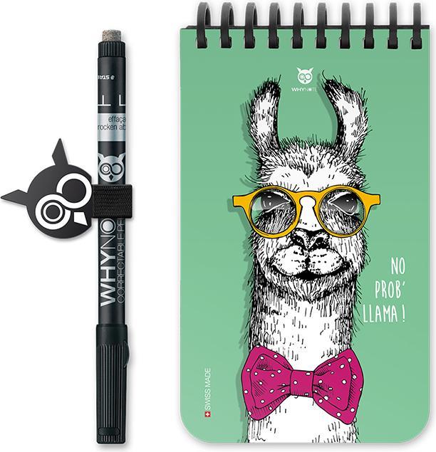 Image du produit Whynote Bloc-note effaçable Lama de poche - (9 x 15 cm)