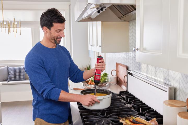 Produktbild Black & Decker Stabmixer Kitchen Wand Rot, 2-teilig