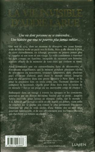 Immagine prodotto La vie invisible d'Addie Larue (Francese, Schwab Victoria E., 2024)