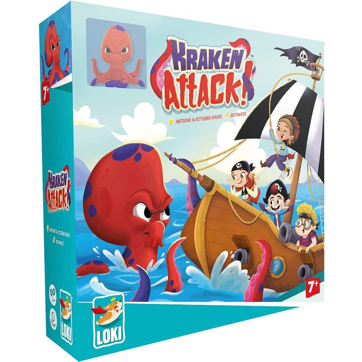 Loki Kids 516870 - Kraken Attack!, Brettspiel, für 1-4 Spieler, ab 7 Jahren (Englisch)