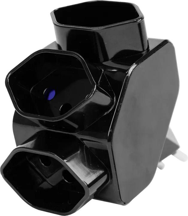 Image du produit Steffen Fiche de branchement 3xT13 KS noir (Type 13, 3x)