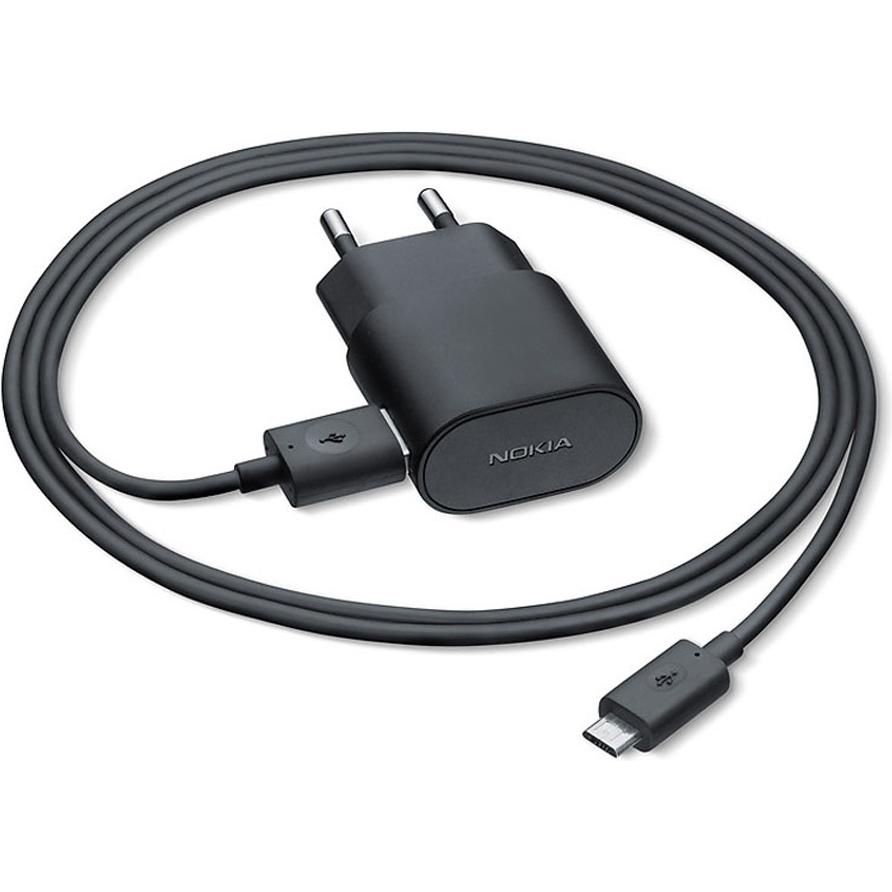 Thumbnail - Nokia AC-60E Charger, microUSB Black, USB Ladegerät, Schwarz