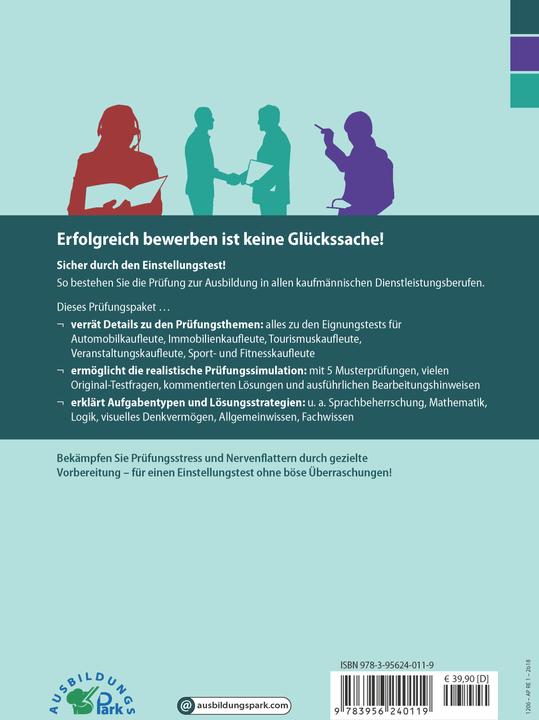 Produktbild Der Einstellungstest / Eignungstest zur Ausbildung: Automobilkaufmann, Immobilienkaufmann, Tour (Deutsch, Marcus Mery, Kurt Guth, 2022)