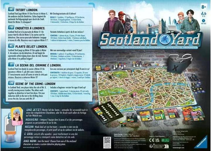 Actual product image Ravensburger Scotland Yard (German, French, Italian, English)