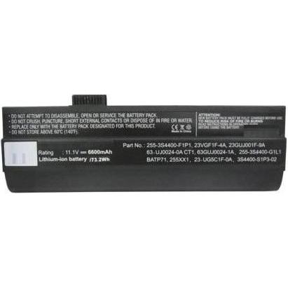 CoreParts Laptop Battery for Fujitsu (1 Zellen, 6000 mAh), Notebook Akku, Schwarz