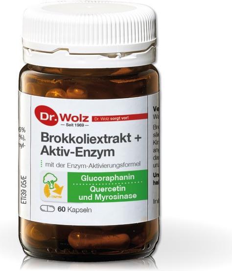 Produktbild Dr. Wolz Brokkoliextrakt + Aktiv-Enzym Kapseln, 60 St. Kapseln (60 Stück, Kapseln, 103 g)
