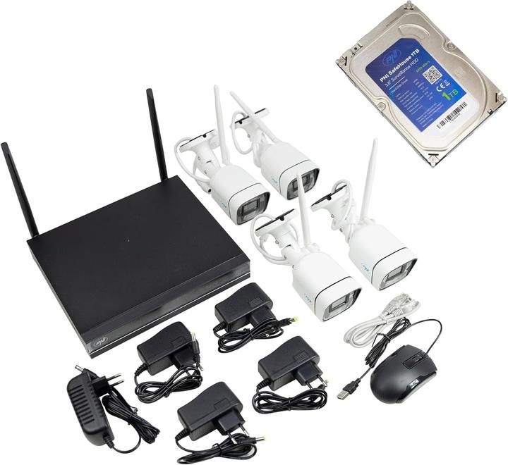 Actual product image PNI Wireless 4-Camera Security System with Motion Detection, Night Vision, and 1TB Storage (2048 x 1536 pixels)