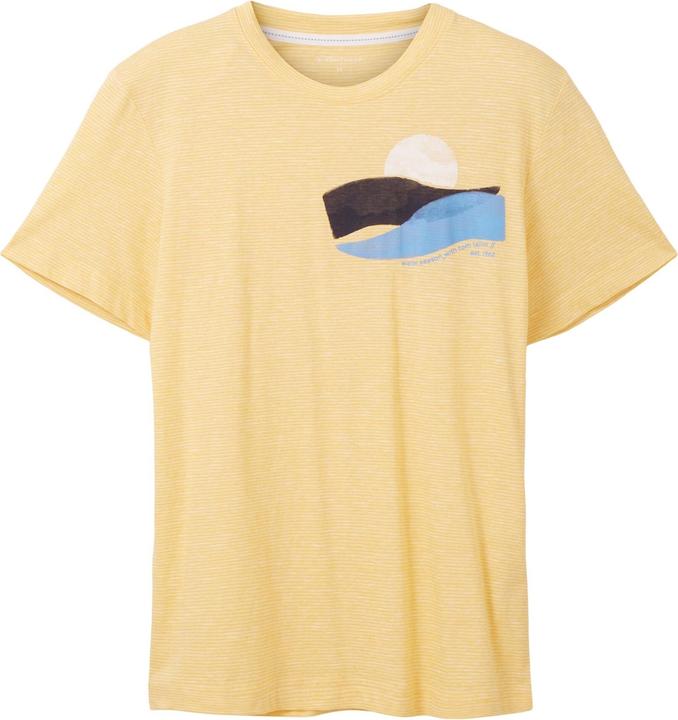 Image du produit Tom Tailor T-Shirt Gestreiftes Kurzarmshirt mit Rundhalsausschnitt und Foto-Print (3XL)
