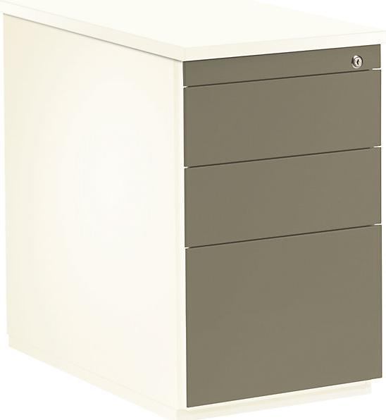 Actual product image Mauser Drawer pedestal, HxD 720 x 800 mm, 2 drawers, 1 suspension file drawer, pure