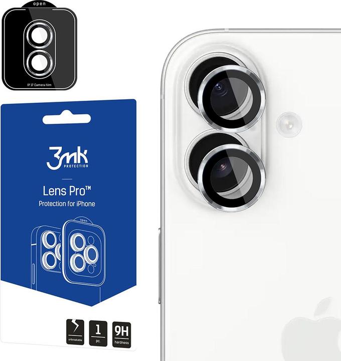 Produktbild 3MK Lens Protection Pro Kameraglas für Apple iPhone 17 - Silber (Apple iPhone 17)
