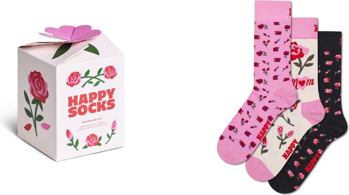 Happy Socks 3-Pack Mother’s Socks Gift Set (Lot de 3, 41 - 46)