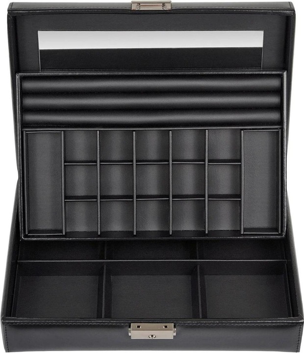 Sacher 44.107.0104N04 - Schmuckkassette Isa black exclusive schwarz (Leder)