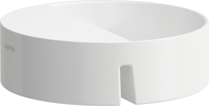 Laufen Sonar Ablage, für Badewanne, D= 270 mm, Marbond, weiss, H2933400000001 (31 cm, 31 cm)
