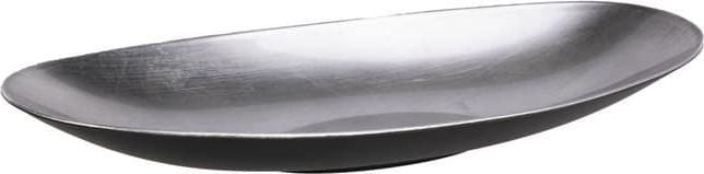 Actual product image HBX Oval decorative bowl - silver - approx. 40 x 17 x 6 cm