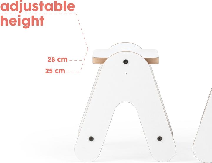 Produktbild MamaToyz Multiaktivitätstisch und Hocker aus MDF (Kindertisch)