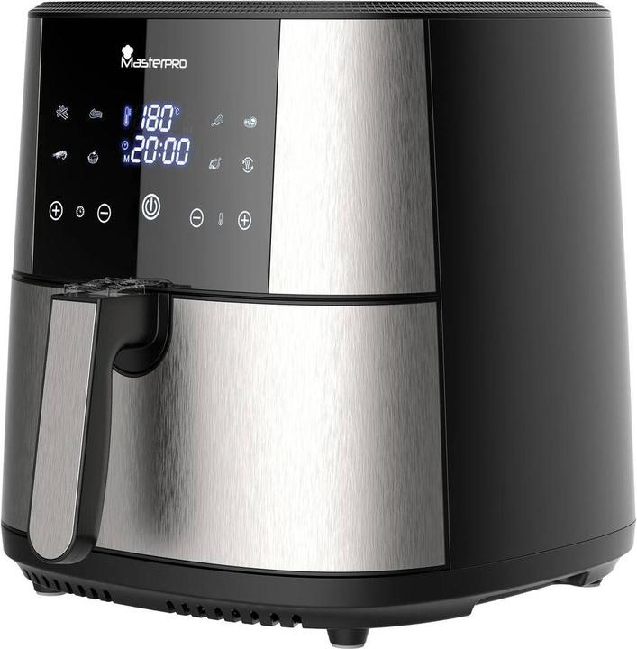 Produktbild MasterPRO Heissluft-Fritteuse 1800W Antihaftbeschichtung, Überhitzungsschutz, mit Display, Timerfun