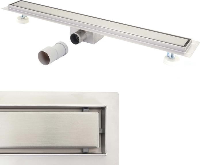 Produktbild Swisshandel24 Duschrinne 100cm Bodenablauf Abflussrinne Duschablauf, Edelstahl Siphon 50-120cm - 51201 (1040 mm)