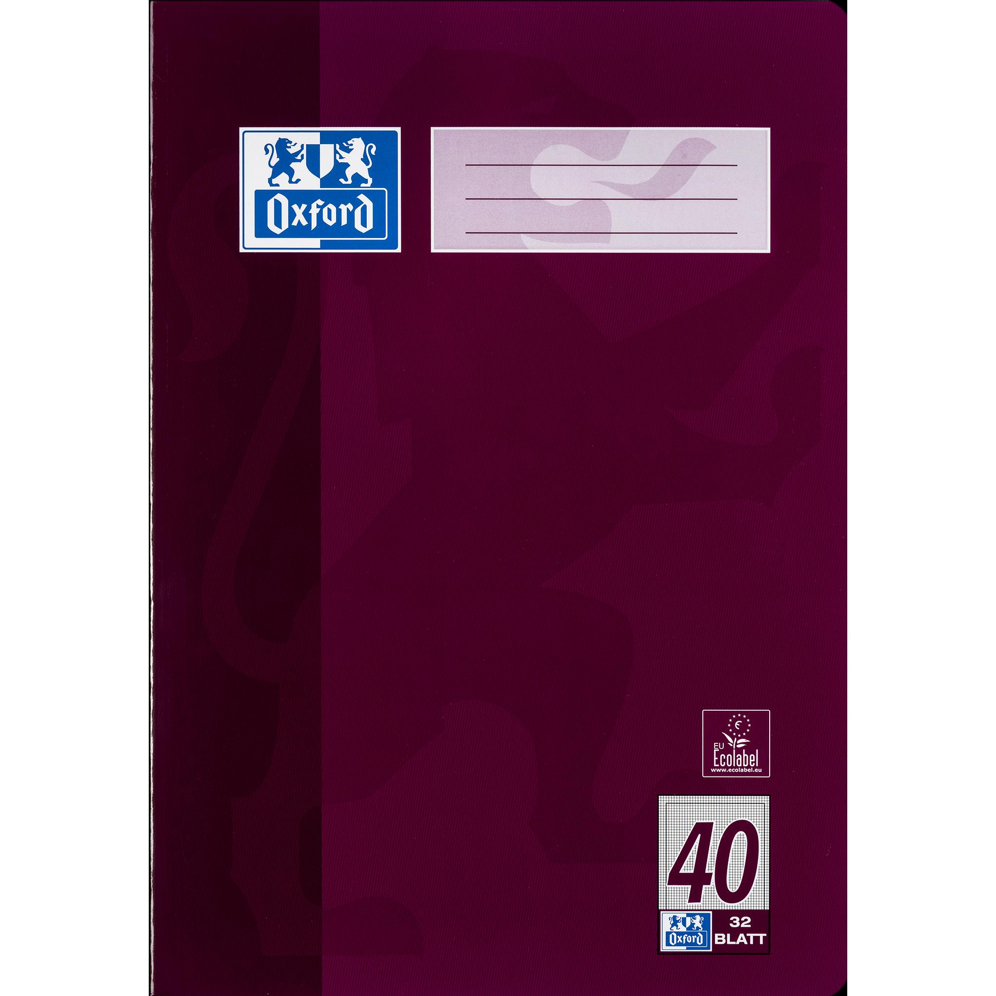 Oxford, Heft + Block, Schulheft, A4, Lineatur 40 (A4, Kariert, Harter Einband)
