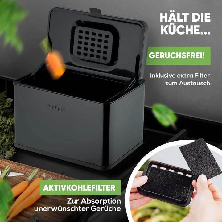 Produktbild equipps Komposteimer mit Geruchsfilter (3 l)