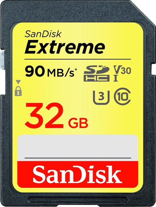 Actual product image WD Extreme Plus 32gb Sdhc Memory (32 GB, SDHC, U3, UHS-I)