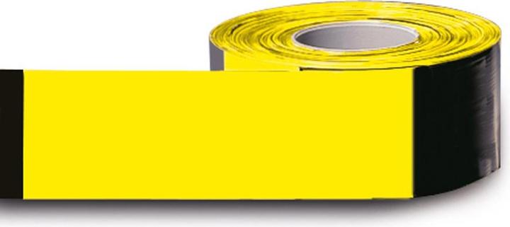 Image du produit Moravia MORION Ruban de délimitation, 500 mètres linéaires, 80 mm noir-jaune hachuré