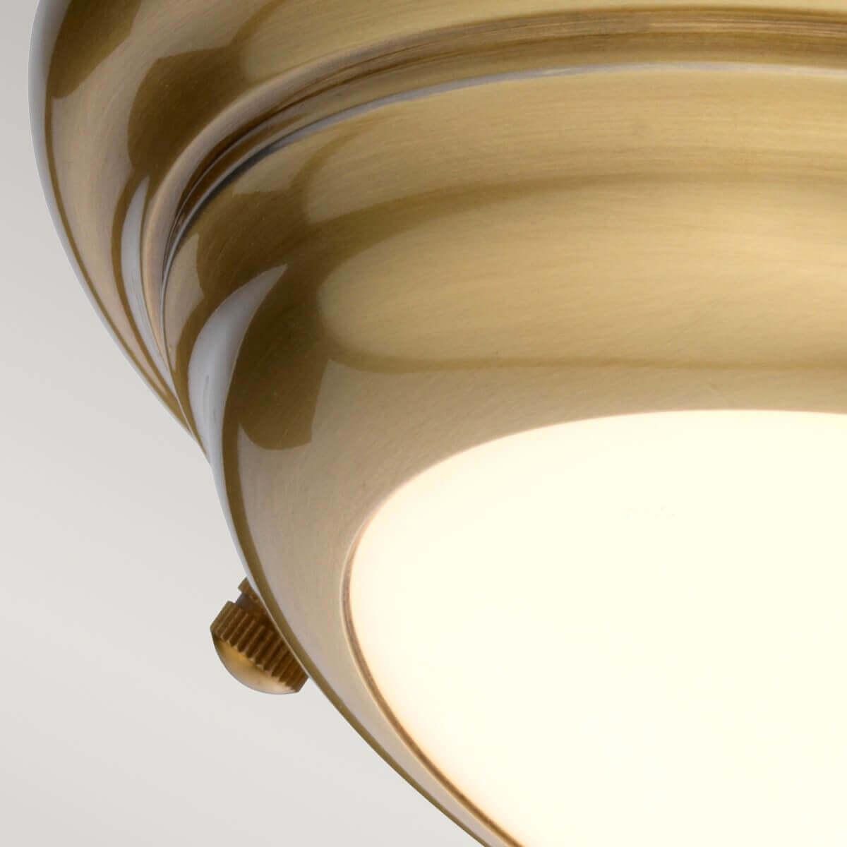 Thumbnail - Elstead Lighting, Wandleuchte + Deckenleuchte, Welland LED Deckenleuchte 5cm Gealtertes Messing (1080 lm)