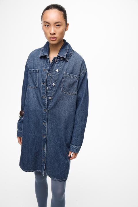 Image du produit Vila VIKIKI Denim Blusenkleid (38)