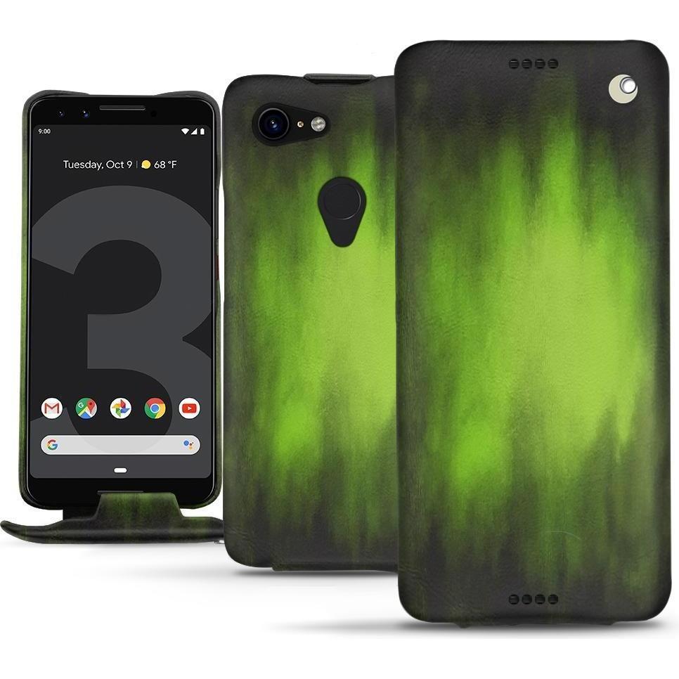 Noreve Lederschutzhülle vertikal (Google Pixel 3), Smartphone Hülle, Grün