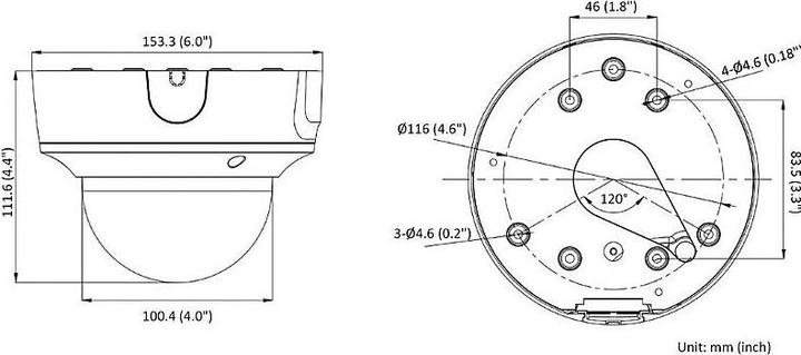Produktbild Hikvision DS-2CD3786G2T-IZSY(2.7-13.5mm)(H)(eF) Dome 8MP AcuSense (3840 x 2160 Pixels)