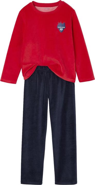 Produktbild Vertbaudet 2er-Pack Samt-Schlafanzüge Polizei Jungen, Recycling-Polyester (128)