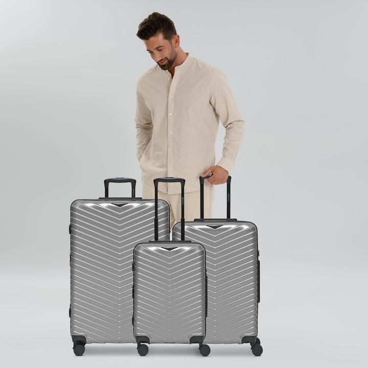 Immagine prodotto Redolz Essentials 18 4 Rollen Kofferset 3-teilig mit Dehnfalte (226 l)