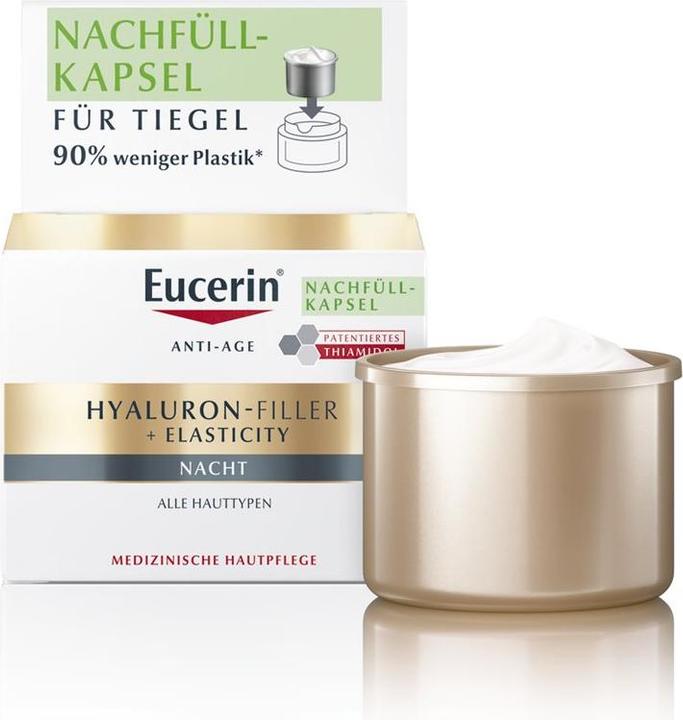 Immagine prodotto Eucerin Hyaluron-Filler + Elasticity Nachpflege Nachfüllkapsel (50 ml, Crema notte)