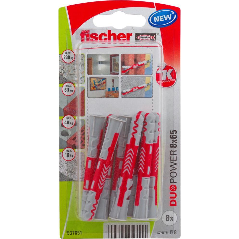 Fischer, Dübel, DuoPower 8x65 K (8) (8 Stk.)