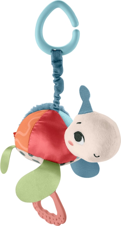 Immagine prodotto Fisher-Price Giocattolo da carrozzina Planet Friends Fleet Turtle con dettagli sensoriali per neonati