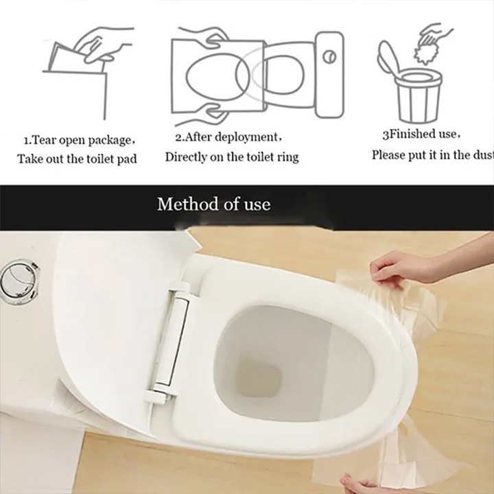 Produktbild ASMI Travel Einweg-WC-Toilettenbezug 10 Stück