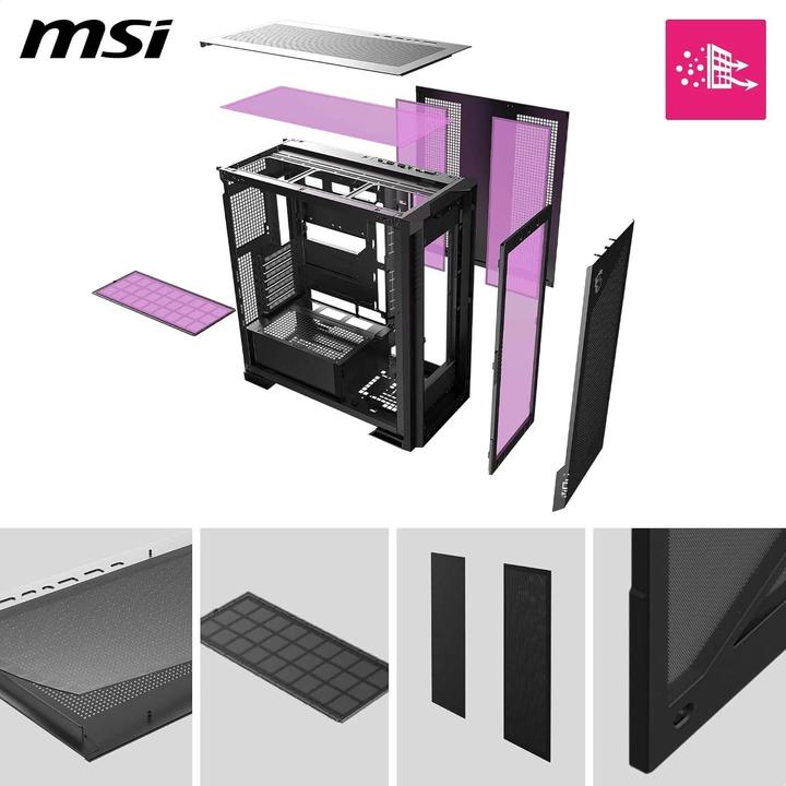 Produktbild MSI GEH Midi MPG VELOX 300R PZ (ATX, mATX, Mini-ITX)