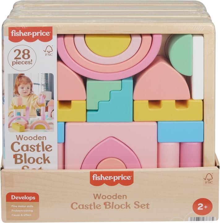 Produktbild Fisher-Price Märchenschloss Holzbausteine
