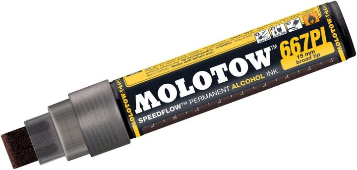 Produktbild Molotow Permanentmarker Masterpiece Speedflow nachfüllbar 667 PI 15mm kupferschwarz (Kupferschwarz, 15 mm, 1 x)