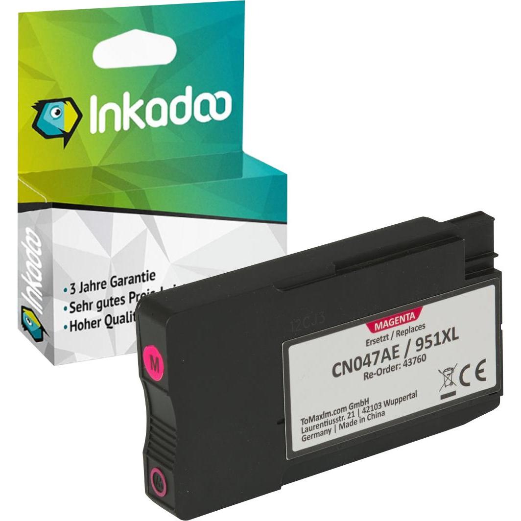 Inkadoo, Druckerpatrone, Kompatibel Tinten für HP CN047AE 950XL/951XL OfficeJet Pro 251 276 8100 8600 8630 8640 8660 (M)