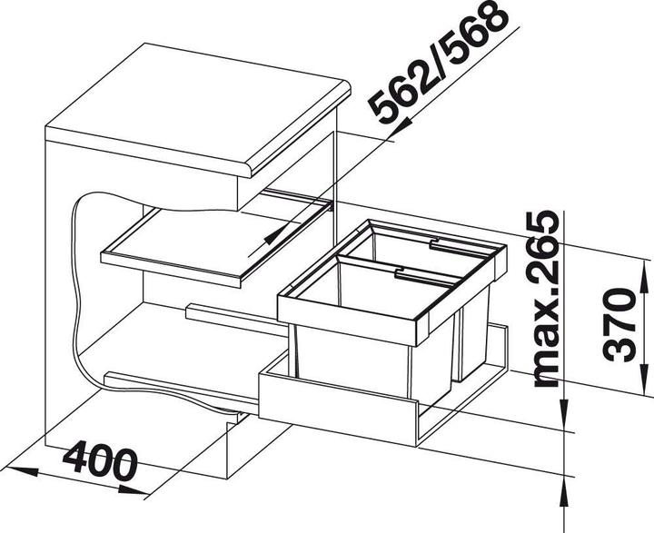 Produktbild Blanco Flexon II 60/2 (49 l)