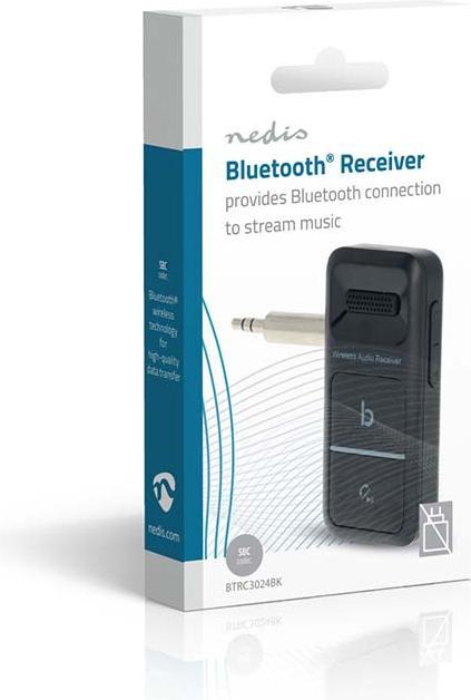 Actual product image Nedis Bluetooth receiver | Connections - Output: USB-C™ socket / 3.5 mm | AAC / SBC | Automatic (Receiver)