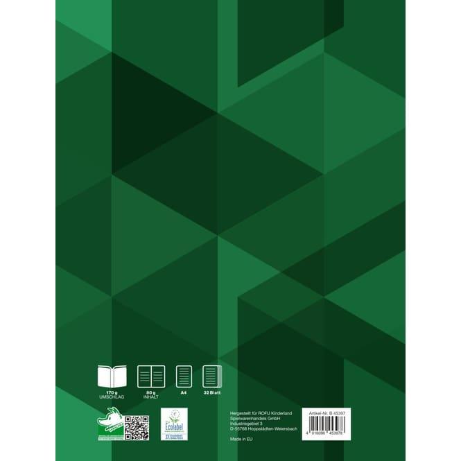 Produktbild MICA College Doppelheft - DIN A4 - Lineatur 28 - kariert mit Doppelrand - 32 Blatt (A4, Kariert)