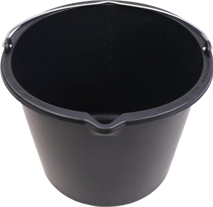 Image du produit HP Autozubehör Seau de chantier 12 l avec bec noir polyéthylène (12 l)