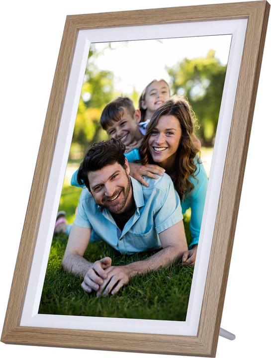 Actual product image Rollei Digitaler Bilderrahmen Smart Frame WiFi 152 Holzoptik Eiche (15.60", 1920 x 1080 pixels)