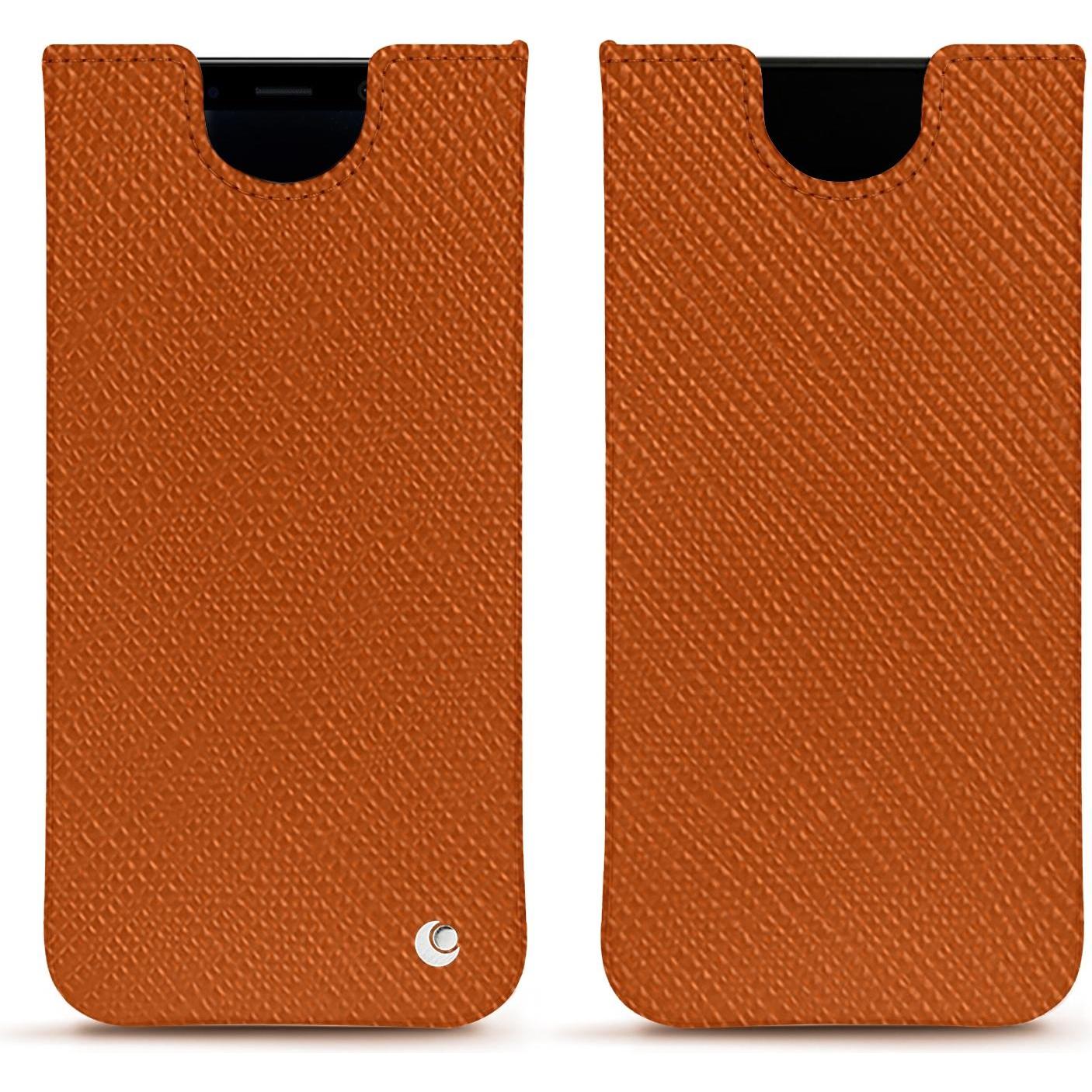 Noreve Lederschutzhülle (Samsung Galaxy S8), Smartphone Hülle, Orange
