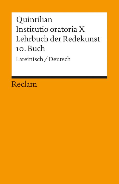 Produktbild Lehrbuch der Redekunst, 10. Buch (Deutsch, Franz Loretto, Quintilianus, 1986)