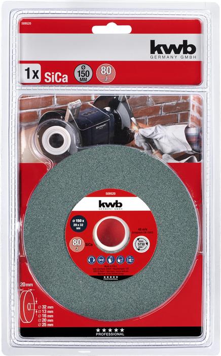 Actual product image kwb Grinding wheel Sica 150X20/80J (80)