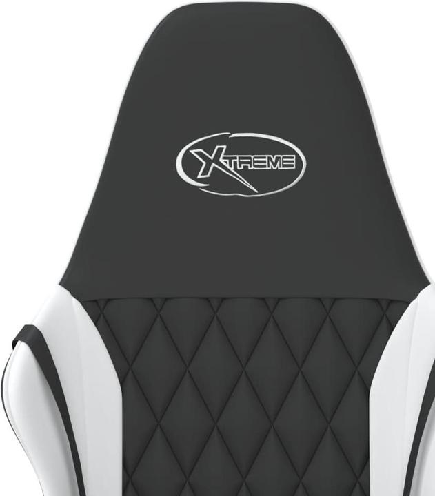 Image du produit vidaXL Gaming-Stuhl mit Massagefunktion Schwarz und Weiss