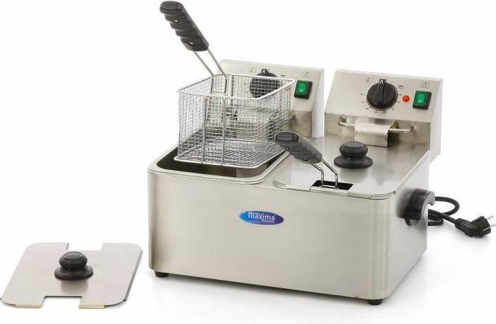 Produktbild Maxima Deep fryer 2x 4 L 2 Baskets up to 2 kg Fries