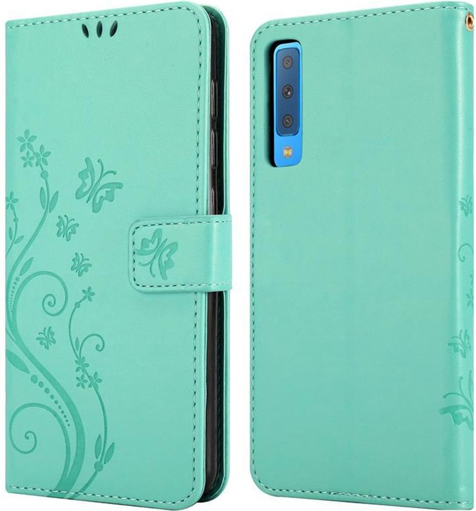 Produktbild Cadorabo Flower Book Cover (Samsung Galaxy A7 (2018))